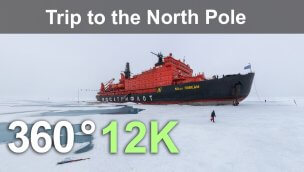 北极之旅 12K 空中 360 度视频