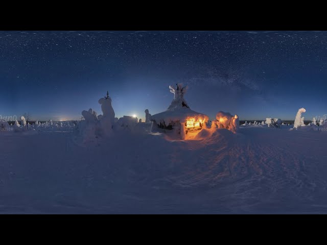 Trip to Winter Lapland Finland 360 video in 8K