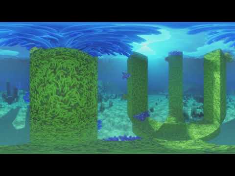360 Underwater World Minecraft 4K Virtual Reality Video  RTX ON