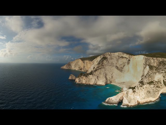 Zakynthos Island Greece Aerial 360 video in 8K Relax video