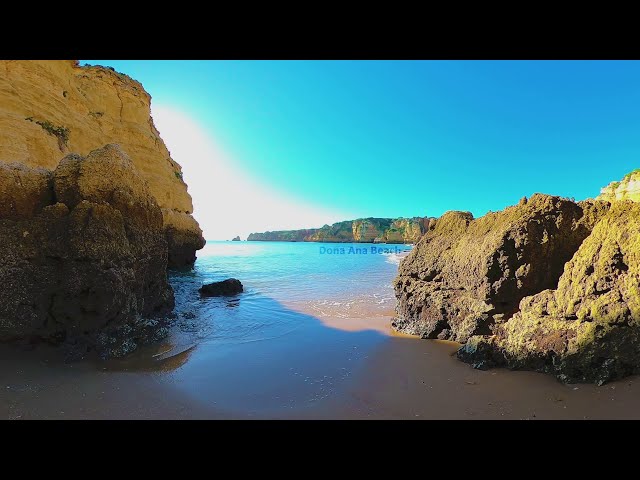 Algarve beaches during covid  Portugal Europe  360 VR Video