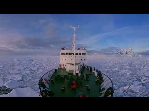 Antarctica Frozen world Scenic Relaxation 360Film in 5K