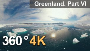 格陵兰 360 度冰山第六部分 4 航拍视频