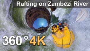 赞比西河360漂流赞比亚津巴布韦4航拍视频