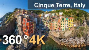 360 Cinque Terre 意大利 4K 航拍视频
