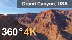 美国大峡谷 4K 空中 360 度视频