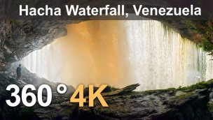 360 Canaima Lagoon 委内瑞拉第二部分 Hacha 瀑布 4K 航拍视频