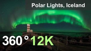 冰岛的北极光 12K 360 视频