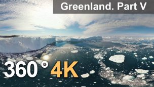 格陵兰 360 度冰山第五部分 4 航拍视频