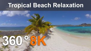 加勒比天堂热带海滩放松 360 度 8K 视频