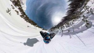 GoPro Fusion与 Marshall Miller 在 360 4K VR 中的 Snowy Proximity Wingsuit