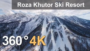 Rosa Khutor 滑雪胜地南坡索契俄罗斯 4K 360 视频