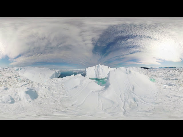 360 Icebergs of Greenland Part VI 4 aerial video图2