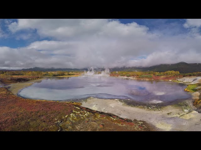 360 Uzon caldera Kamchatka Russia Part I 8K aerial video图2