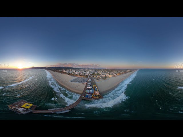 Los Angeles CA USA Aerial 360 video in 12K图1