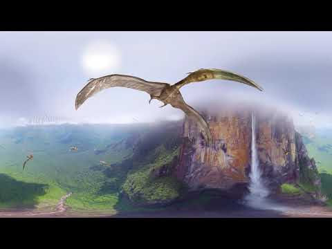360 video Angel Falls millions of years ago 4K aerial video图2