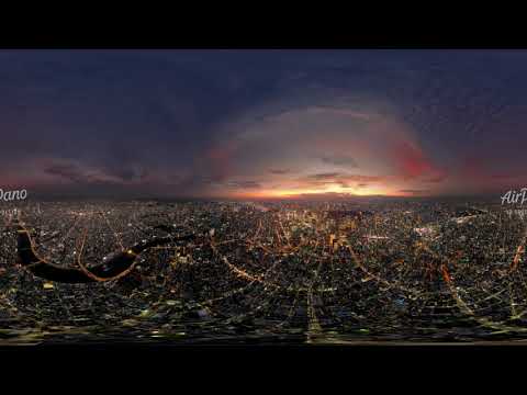 Tokyo at night Japan Aerial 360 video in 12K图1