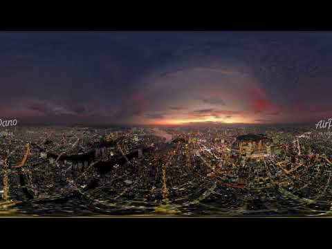Tokyo at night Japan Aerial 360 video in 12K图2