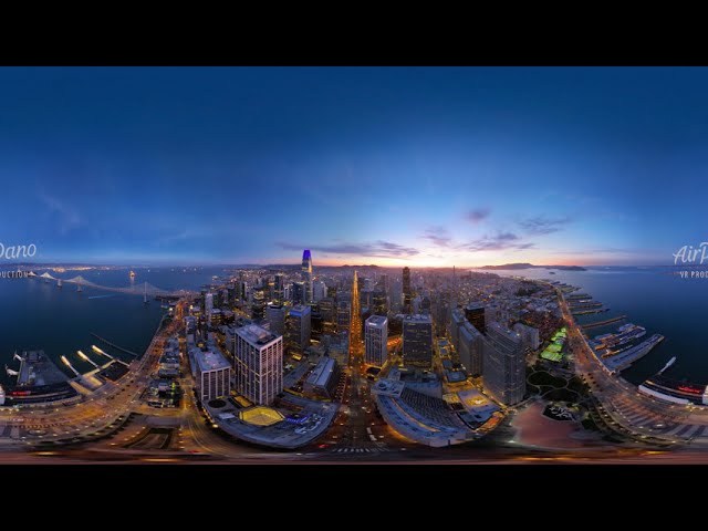 San Francisco USA Aerial 360 video in 12K图1