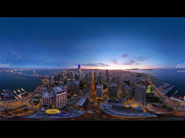 San Francisco USA Aerial 360 video in 12K图2