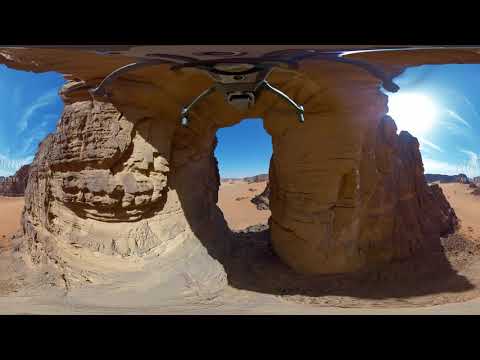 Sahara Desert Algeria Aerial 360 video in 5K