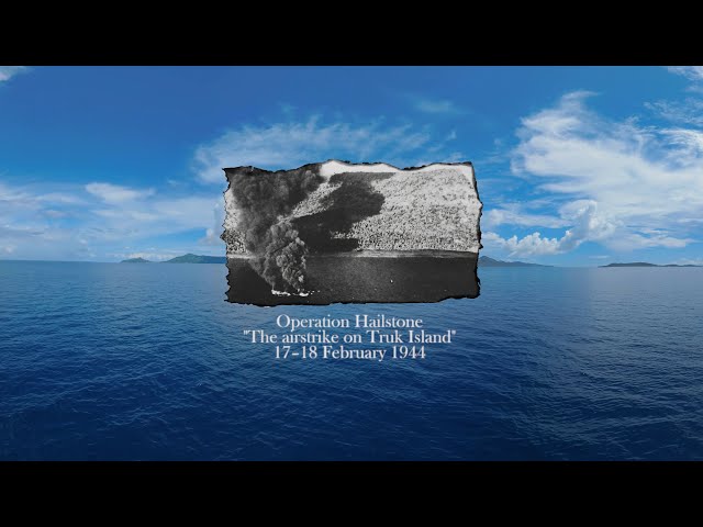 Ship Cemetery in Truk Lagoon in 360 format Micronesia 8K underwater video