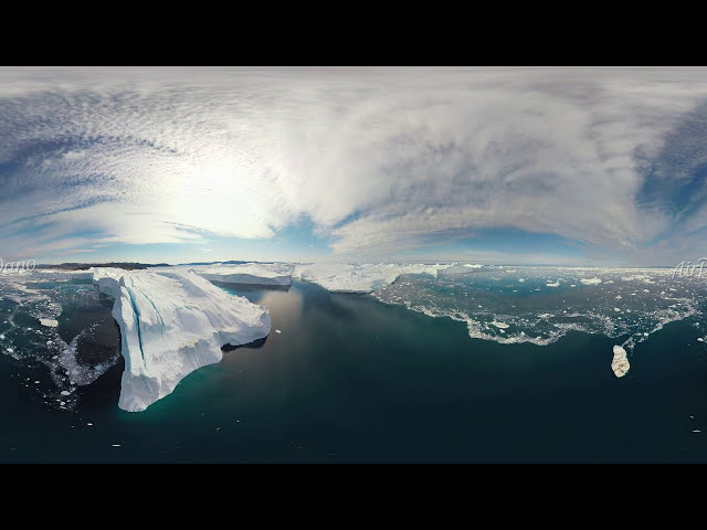 360 Icebergs of Greenland Part V 4 aerial video图2