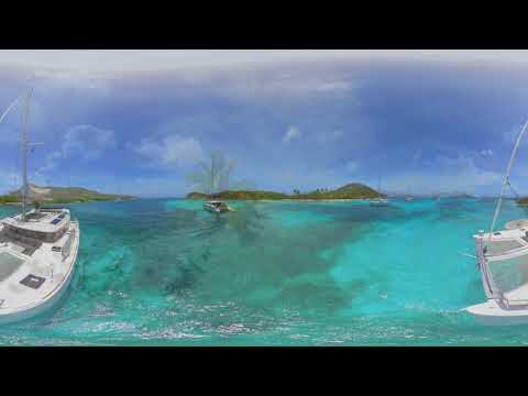 Caribbean Paradise Tropical Beach Relaxation 360 video in 8K