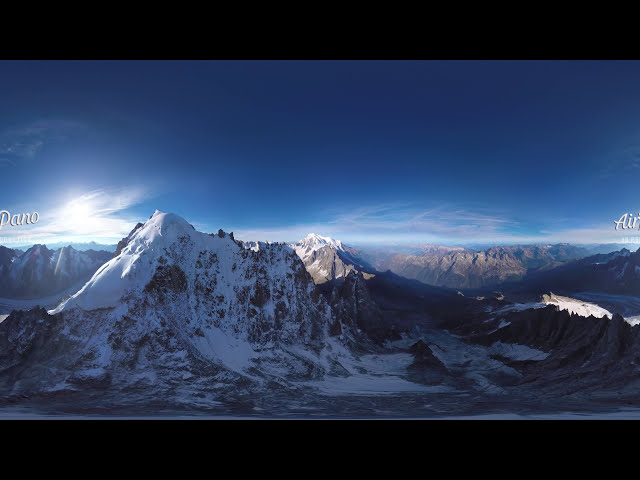 360 Mont Blanc Italy-France Part I 4 aerial video图3