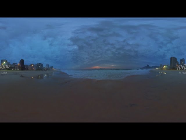 Beaches of Rio de Janeiro Brazil Copacabana Ipanema Leblon and Tijuca Aerial 360 video in 12K图3