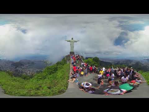 Christ the Redeemer The Icon of Rio de Janeiro Brazil Aerial 360 video in 12K图2