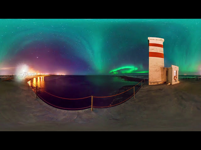 360 Polar lights in Iceland 4 video图3