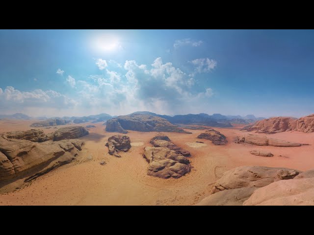 360 video Wadi Rum Desert The Valley of the Moon Jordan 8K aerial video图2