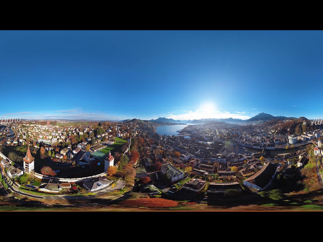 360 Lucerne Switzerland Part I 4 aerial video图3