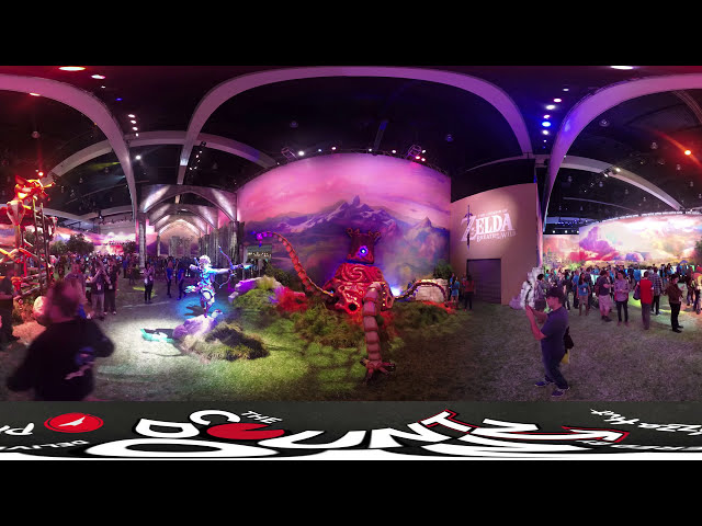 AMAZING 360 Degree Tour of Hyrule Nintendos The Legend of Zelda E3 Booth Tour图1