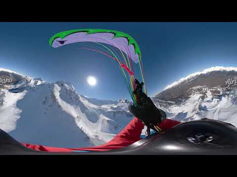 Freestyle Paragliding Rosa Khutor Russia Aerial 360 video in 5K