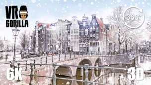 冬季 VR 中的阿姆斯特丹  6K 3D 视频