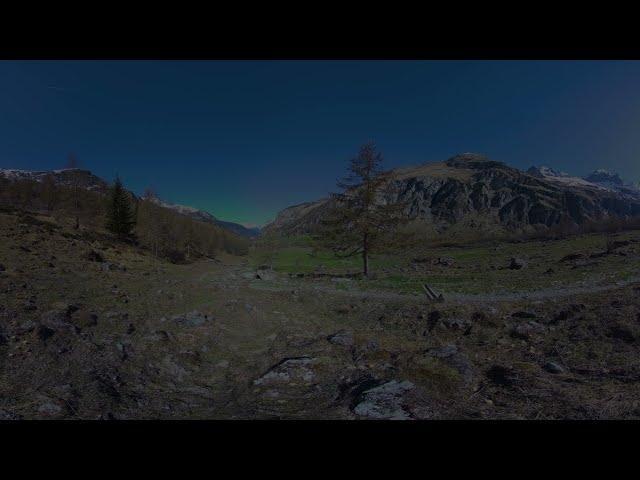 360VR-8K立体视频中的法国阿尔卑斯山图