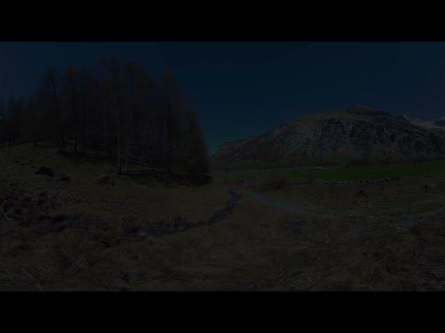 360VR-8K立体视频中的法国阿尔卑斯山图